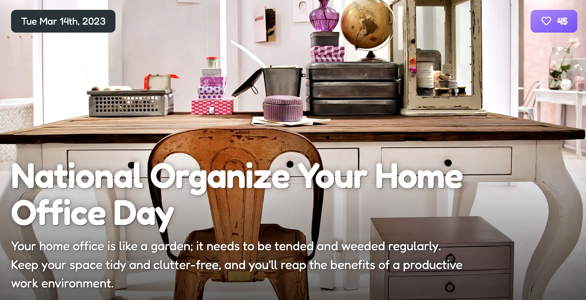 National Organize Your Home Office Day